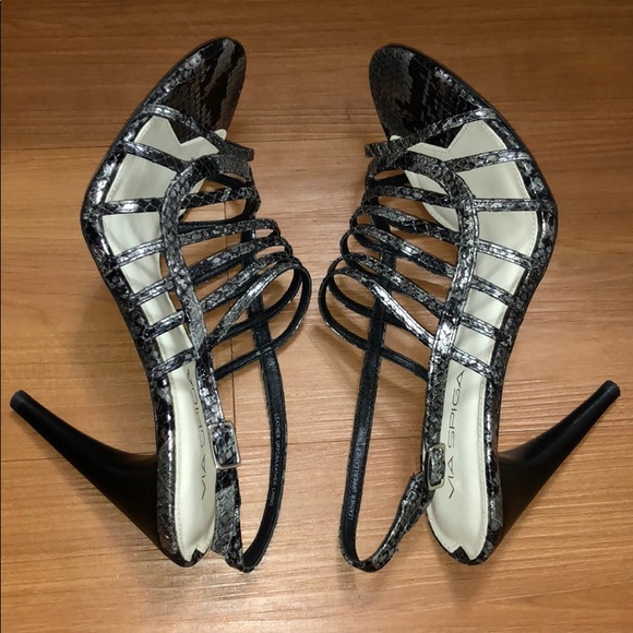 Via Spiga Snake Skin print strapped sandals Sz 7.5 - Picture 4 of 7